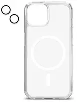 Permatomas 2in1 MagSafe telefono dėklas ArmorPro skirtas iPhone 15