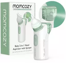 Momcozy elektrinis kūdikių 2 viename nosies aspiratorius su purkštuvu