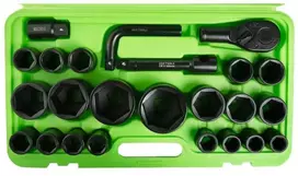 26 VNT. 3/4″ IR 1″ 6 KAMPŲ STANDARTINIŲ SMŪGINIŲ GALVUČIŲ RINKINYS DS1148