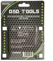 3 VNT. HSS LAIPTELINIS GRĄŽTAS, PADENGTAS TITANU, ŠEŠIAKAMPIS KOTAS DS1432