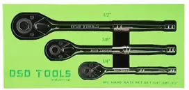 3 DALIŲ TERKŠLIŲ RINKINYS 1/4" - 3/8" - 1/2" DS1084
