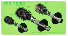 3 DALIŲ TRUMPŲ TERKŠLIŲ RINKINYS 1/4", 1/2", 3/8" DS1082