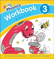 KNYGA Sara Wernham Jolly Phonics Workbook 3, in Precursive Letters (British English edition)