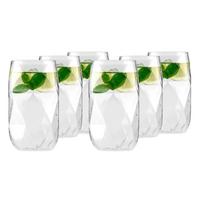 Iš borosilikatinio stiklo stiklinės 6 vnt. 400 ml Geo – Vialli Design