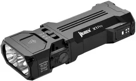 Galingas prožektorius Wuben X1 Pro, 12 300 lm, Spot + Flood, Power Bank, juodas