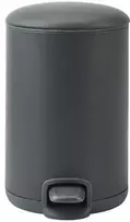 atkritumu tvertne ar pedāli Kaz, 3l, dark pilkas