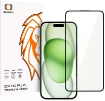Grūdintas stiklas Tel Protect 10X HD Plus Titanium, skirtas Iphone 15 (vokelis)