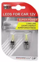 T Way Automobilio lemputė T10.12V., led, balta sp., 12 V