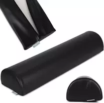 Pusapvalė masažo pagalvėlė Habys Vinyl Flex 60×15×10 cm, juoda