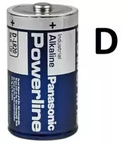 Baterija - Panasonic D LR20 Powerline Pramoninė Šarminė Baterija 1 Vnt.