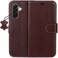 Odinis dėklas knygutė skirtas iPhone 16 - Ruda