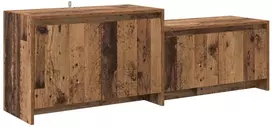 TV staliukas Televizoriaus spintelė 147 x 35 x 50 cm Ąžuolo mediena