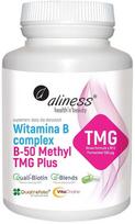 Aliness Vitamino B kompleksas B-50 metil TMG Plus maisto papildas 100 kapsulių