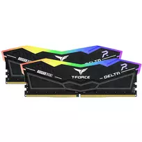 Teamgroup Delta RGB 64GB (2x 32GB) DDR5-6000 CL38 juoda atminties rinkinys