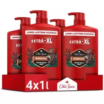 Old Spice Bearglove Dušo Želė Ir Šampūnas Vyrams, 4x1000 ml