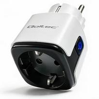 Qoltec Smart WiFi socket 16A Timer Energy meter 52710