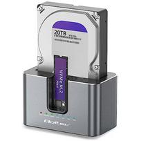 Qoltec 2in1 HDD SSD docking station SATA m.2 NVMe 52631