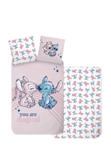 Lilo & Stitch - Bed Linen Lilo 6021 - 150X210 50X60 Cm - Patalynės komplektas - Rožinė
