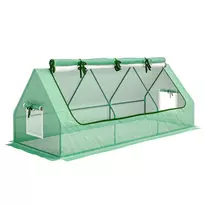 Mini šiltnamis su langu, UV spinduliams atsparus rėmas 240 x 90 x 90 cm