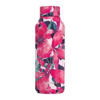 Quokka Solid nerūdijančiojo plieno termo gertuvė, 510 ml, Pink Bloom
