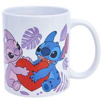 Disney Stitch & Angel keraminis puodelis dovanų dėžutėje, 325 ml