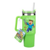 Paladone Minecraft Steve and the Creeper beverage bottle/thermos jug, 900 ml (PP14600MCF)
