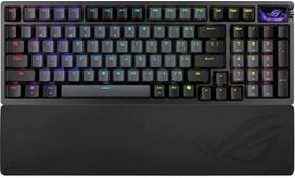 Klawiatura Asus ASUS klawiatura ROG Azoth 96 HE mechaniczna bezprzewodowa BT RF 2.4GHz Czech/Słowacki Black | 90MP040H-BKZA00 | 4711636008815