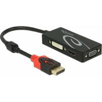Delock Displayport Adapter 1.2 Męski > Vga / Hdmi Dvi Żeński 4K Pasywny Black | 62902 | 4043619629022