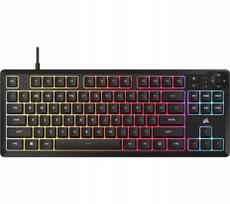 Klawiatura Klawiatura przewodowa membranowa Corsair K55 Core TKL RGB Czarna | 840440490470 | 840440490470