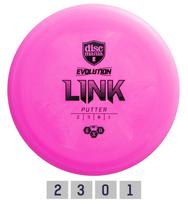 DISCMANIA SOFT EXO LINK Evolution Putter Pink Diskgolfo diskas
