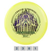 DISCMANIA C-LINE GLOW P2x Yellow Diskgolfo Putter diskas