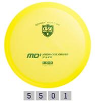 DISCMANIA C-LINE MD3 Yellow Diskgolfo diskas