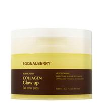 EQQUALBERRY Collagen Glow Up Gel Toner Pads 140ml