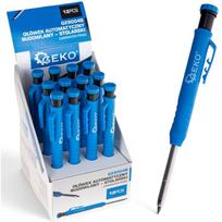 Geko G29004B statybinis pieštukas, 12 vnt., 2,8 mm, HB, 150 mm, automatinis, ABS, demonstracinė dėžutė