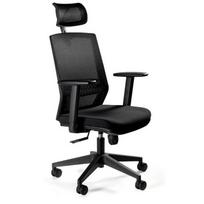 Unique ESTA FS02-1H ergonomiška biuro kėdė, juoda, 650mm, 620mm, 125cm, 110cm, 130kg, 5 ratai, reguliuojama, SYNCHRON