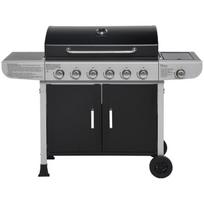 Ravanson GO-6 dujinė kepsninė, 15,1 kW, 6 zonos, 748x385 mm, ketaus grotelės, termometras, sukamoji valdymo, šarnyrinis dangtis