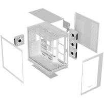 Krux Atron White Case KRXD018, Midi bokštas, 445x280x442mm, 2xUSB 3.2, 3x120mm priekyje, 1x120mm gale, 8 lizdai, 16.5cm CPU