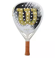 Padelio raketė Wilson Defy Pro V1 SE Padel - white/gold