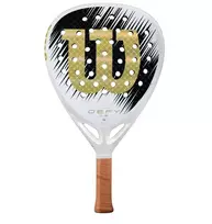 Padelio raketė Wilson Defy LS V1 SE Padel - white/gold