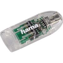 Hama 91092 USB 2.0 atminties kortelių skaitytuvas SD/microSD, skaidrus