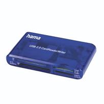 Hama 55348 USB 2.0 35-in-1 atminties kortelių skaitytuvas, mėlynas