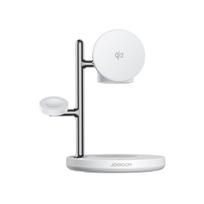 Joyroom stalinis įkroviklis JR-W23 4-in-1 Qi2 su integruota indukcine naktine lempute, baltas