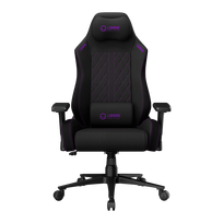 LORGAR CHA41, Ergonomic Gaming Chair Advanced, premium anti-stain fabric, Black/purple