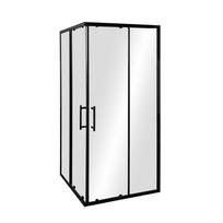 Dušo kabina MASTERJERO B-253B 90×90×190 be padėklo, juoda