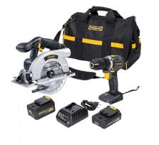 Įrankių komplektas GRUNDER CD-B0A18+CS-L1118 18V 2Ah, 4Ah