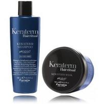 Fanola Keraterm rinkinys plaukams (300 ml. šampūnas + 300 ml. kaukė) - Rinkinys