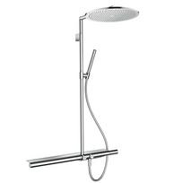 Dušas sistēma Axor ShowerSolutions - Showerpipe 800 dušas komplekts ar sienas termostatu, hroms 27984000