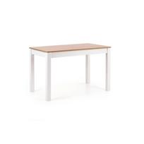 Virtuvinis stalas, rudas/baltas, 120 cm x 68 cm x 76 cm