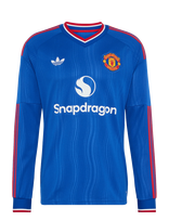 Adidas Performance - Manchester United Fc 26/27 Away Jersey Longsleeve - Sportiniai futbolo marškinėliai - Mėlyna