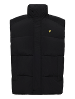 Lyle & Scott - Funnel Neck Puffer Gilet - Liemenė - Juoda